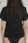 BASERANGE Classic Bamboo Fiber and Cotton Slim Fit T-Shirt Series Collection Round Neck Bottoming Shirt France BAS-TOCT-BL-000-BLACK